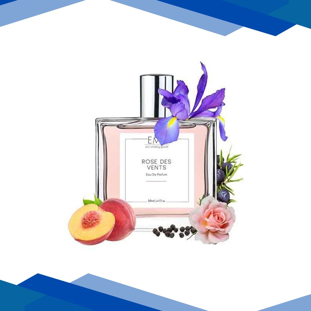 EM5 Rose Des Vents Perfume for Women – Eau De Parfum Spray, Rose Fruity Fresh Spicy 50 ml