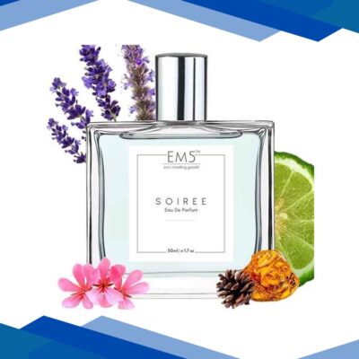 EM5 Soiree Perfume for Men – Eau De Parfum Spray, Spicy Amber Citrus 50 ml