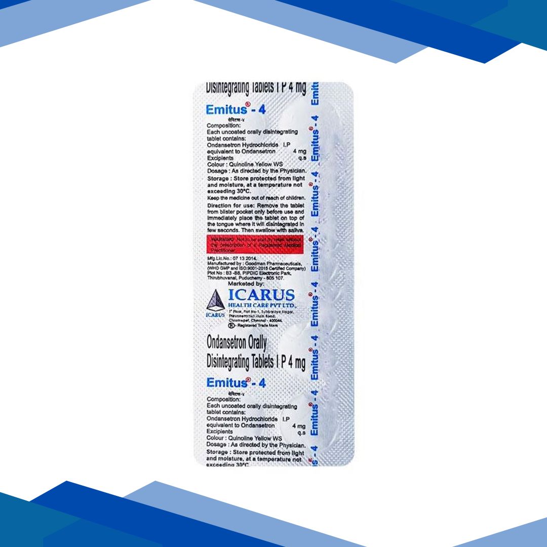 Emitus 4mg Tablet 10’S