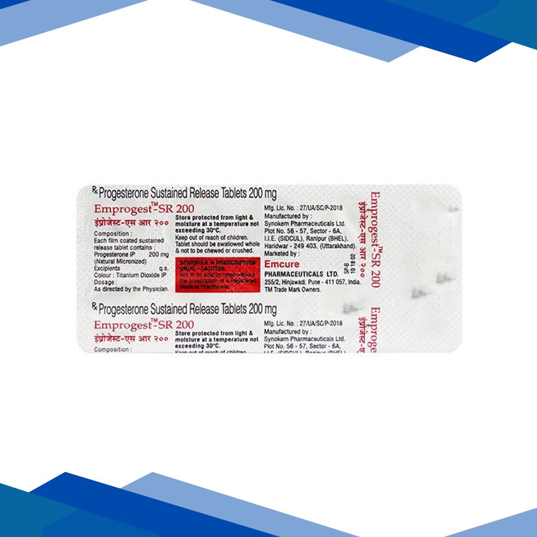 EMPROGEST SR 200mg Tablet 10’s