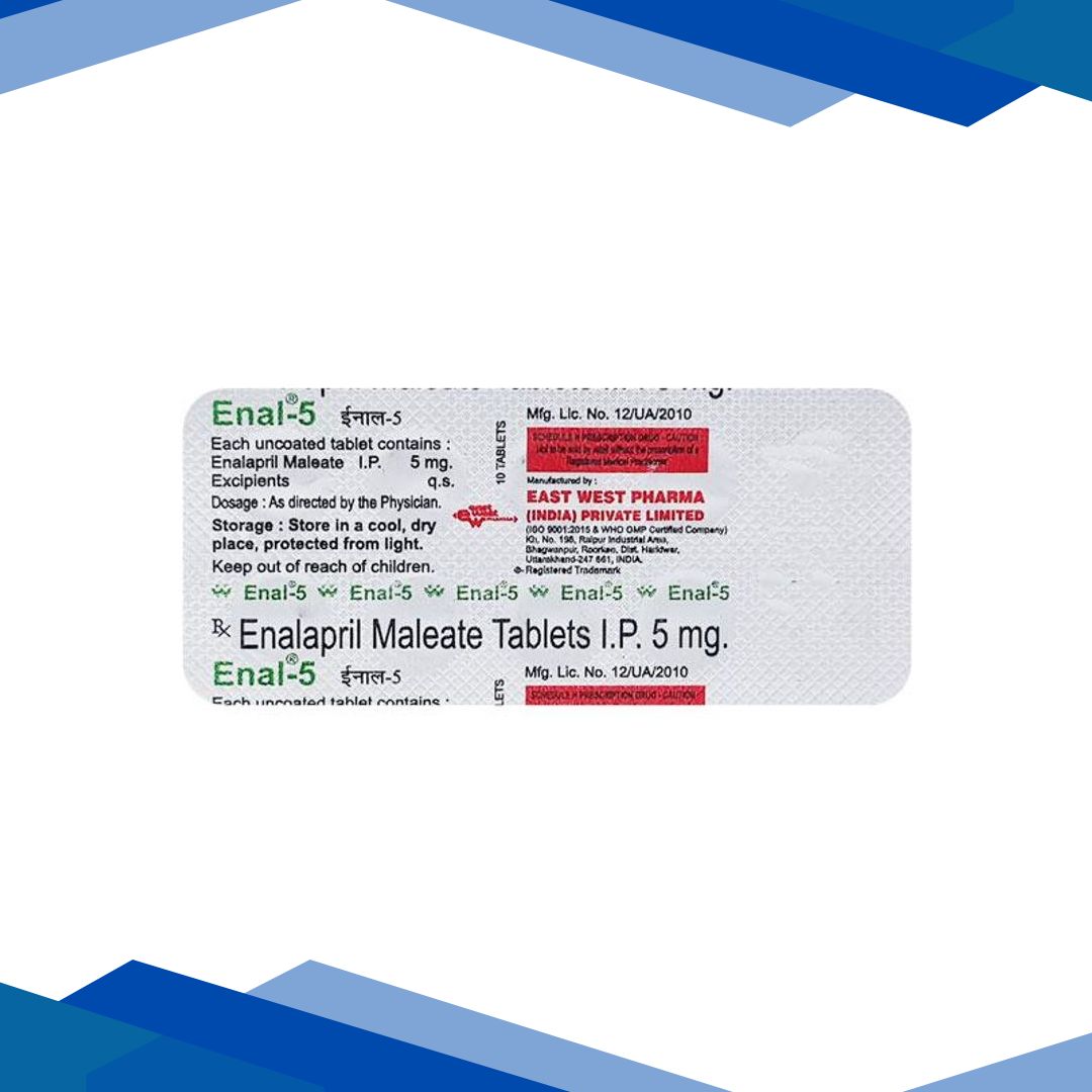 Enal 5mg Tablet 10’S