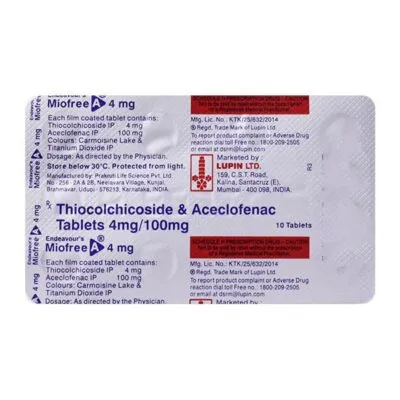 ENDEAVOUR’S MIOFREE A 4mg Tablet 10’s