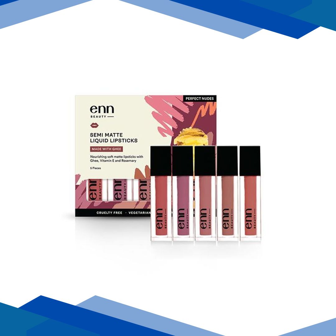 ENN Semi Matte Liquid Lipstick Kit – Perfect Nudes 5’s