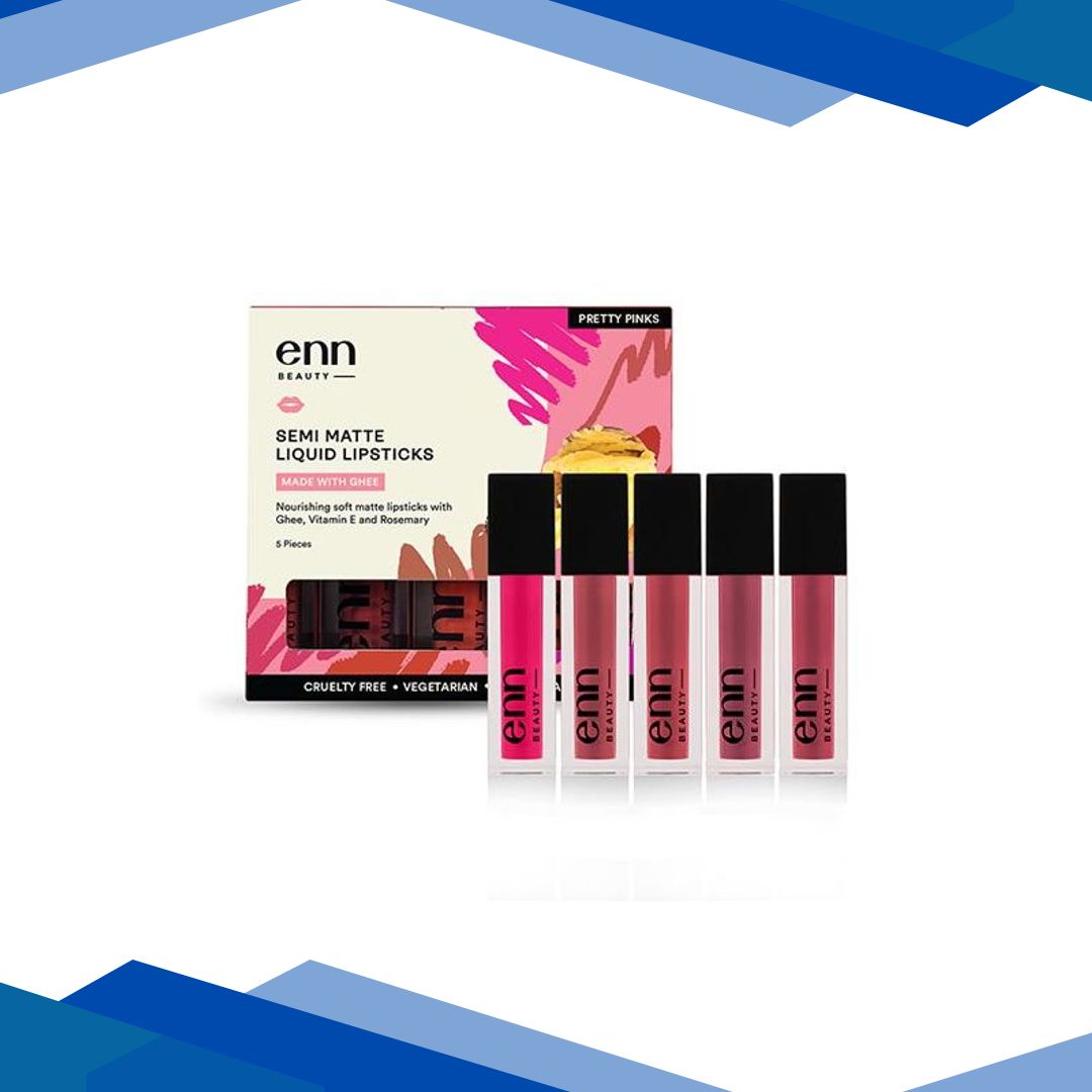 ENN Semi Matte Liquid Lipstick Kit – Pretty Pinks 5’s