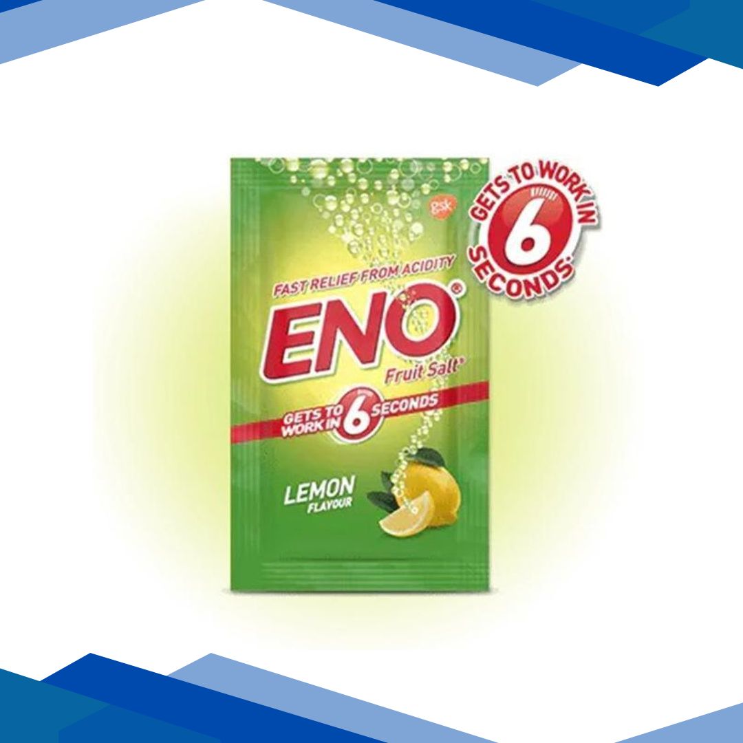 Eno Fruit Salt – Lemon Flavour (Pack of 6 x 5 gm)