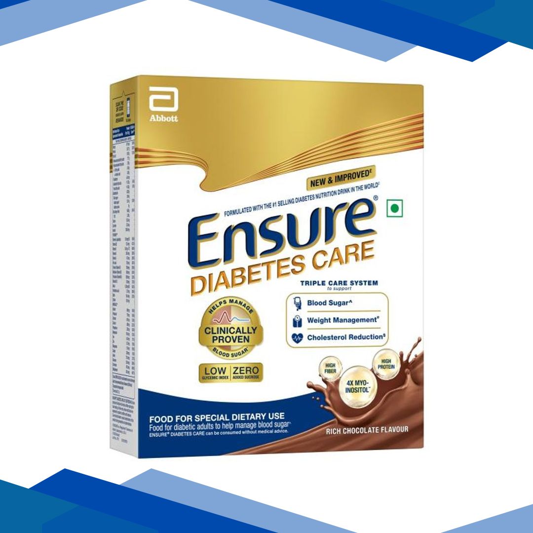 Ensure Diabetes Care Powder – Chocolate Flavour 200 gm (Refill Pack)
