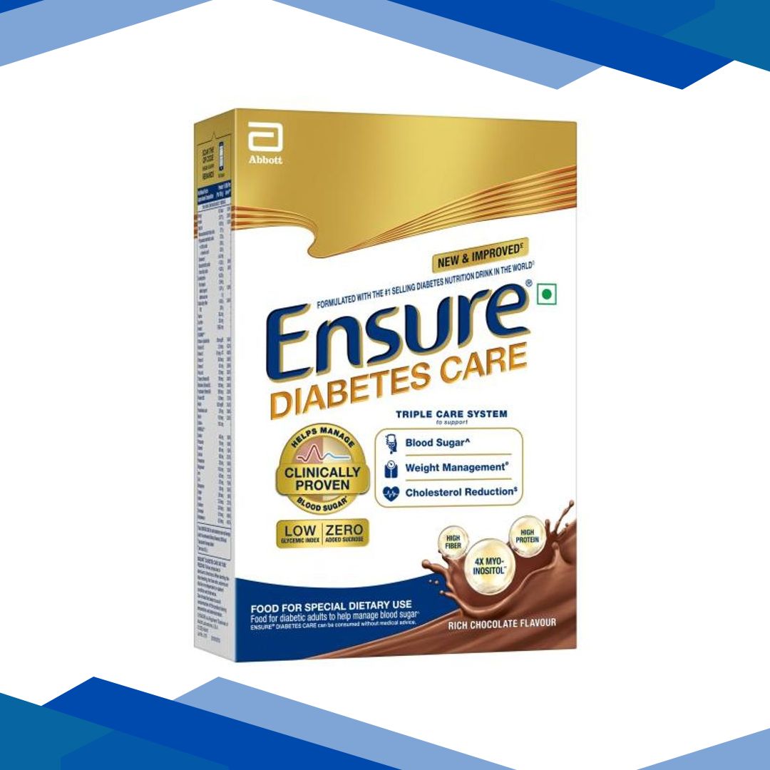 Ensure Diabetes Care Specialized Nutrition Drink Refill – Chocolate Flavour 375 g