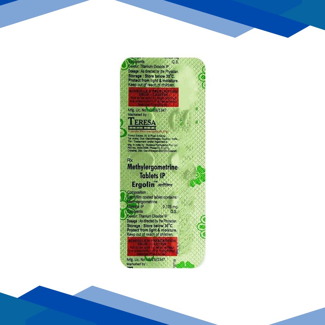 Ergolin 0.125mg Tablet 10’S