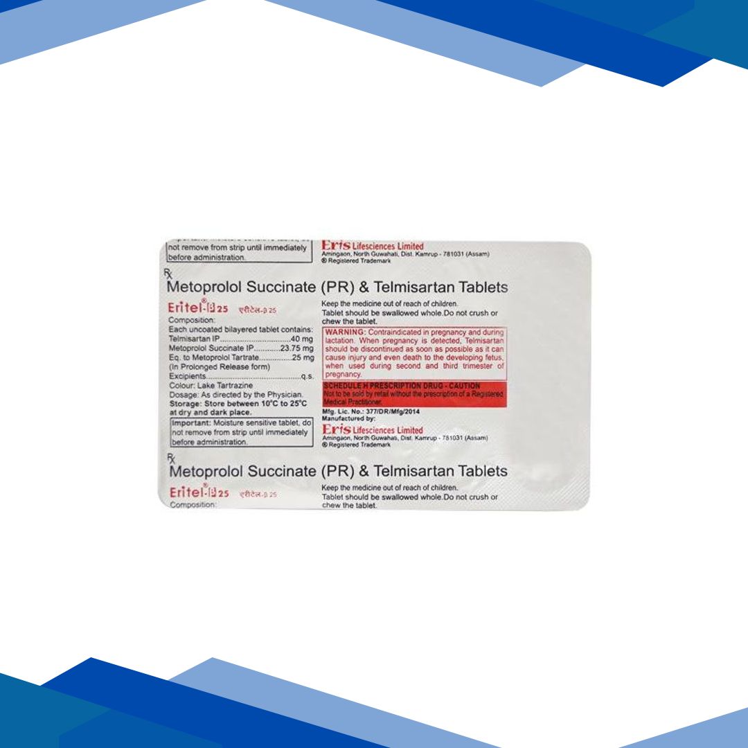 ERITEL BETA 25mg Tablet 15’s
