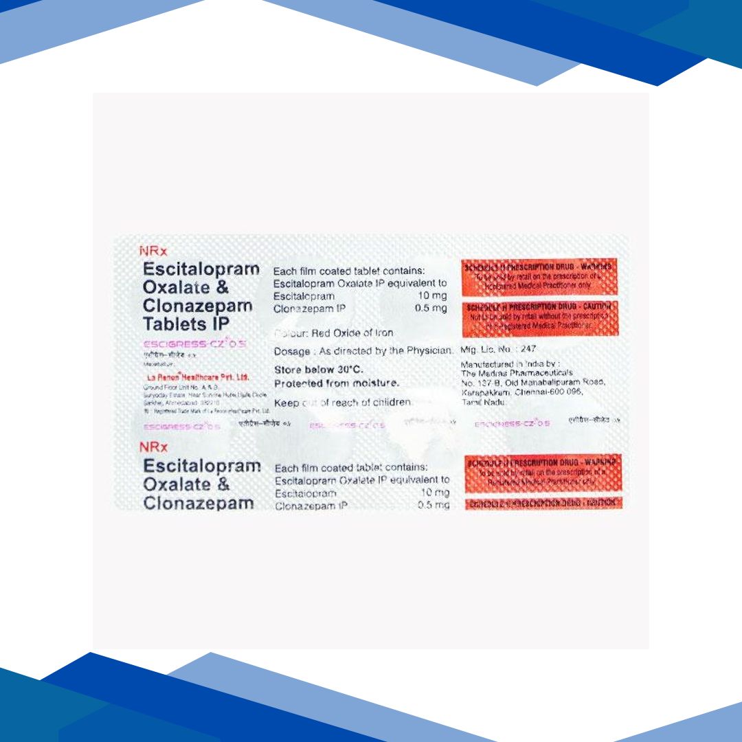 Escigress CZ 0.5mg Tablet 10’S