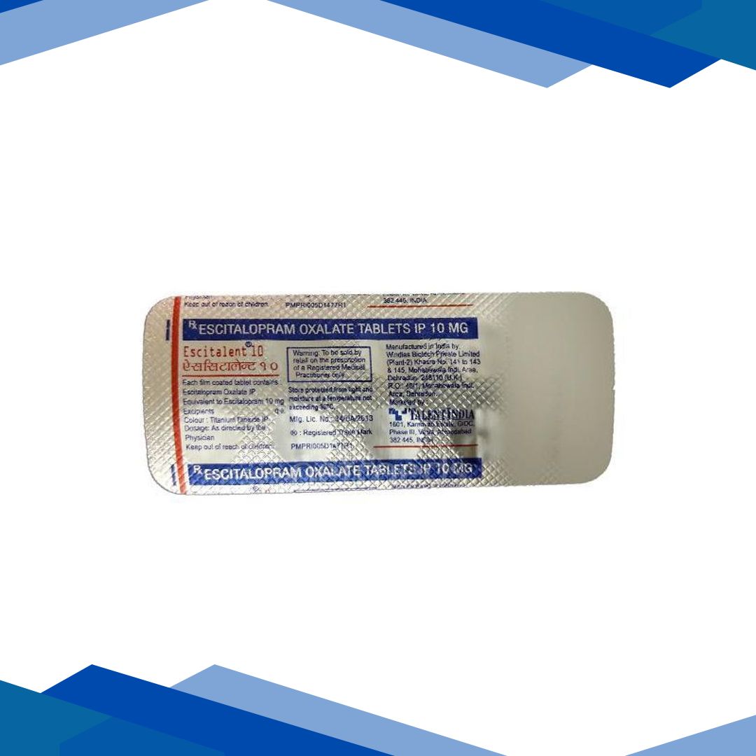 Escitalent 10mg Tablet 10’S