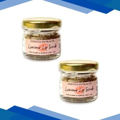 Essentia Extracts Plump & Supple Luscious Lip Scrub (Pack of 2 x 25 gm) 1’s