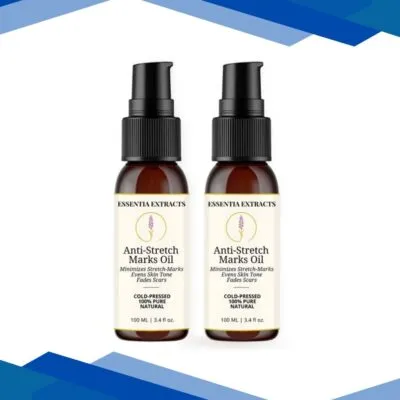 Essentia Extracts Pure Cold Pressed Anti Stretch Marks Oil (Pack of 2 x 100 ml) 1’s