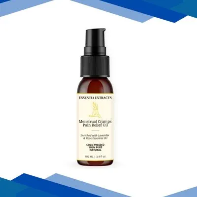 Essentia Extracts Pure Cold Pressed Menstrual Cramp Pain Relief Oil 100 ml