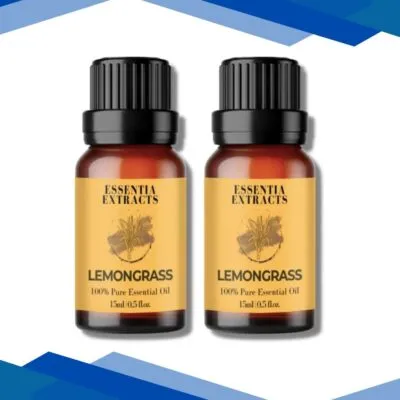 Essentia Extracts Pure Essential Oil – Lemongrass (Pack of 2 x 15 ml) 1’s