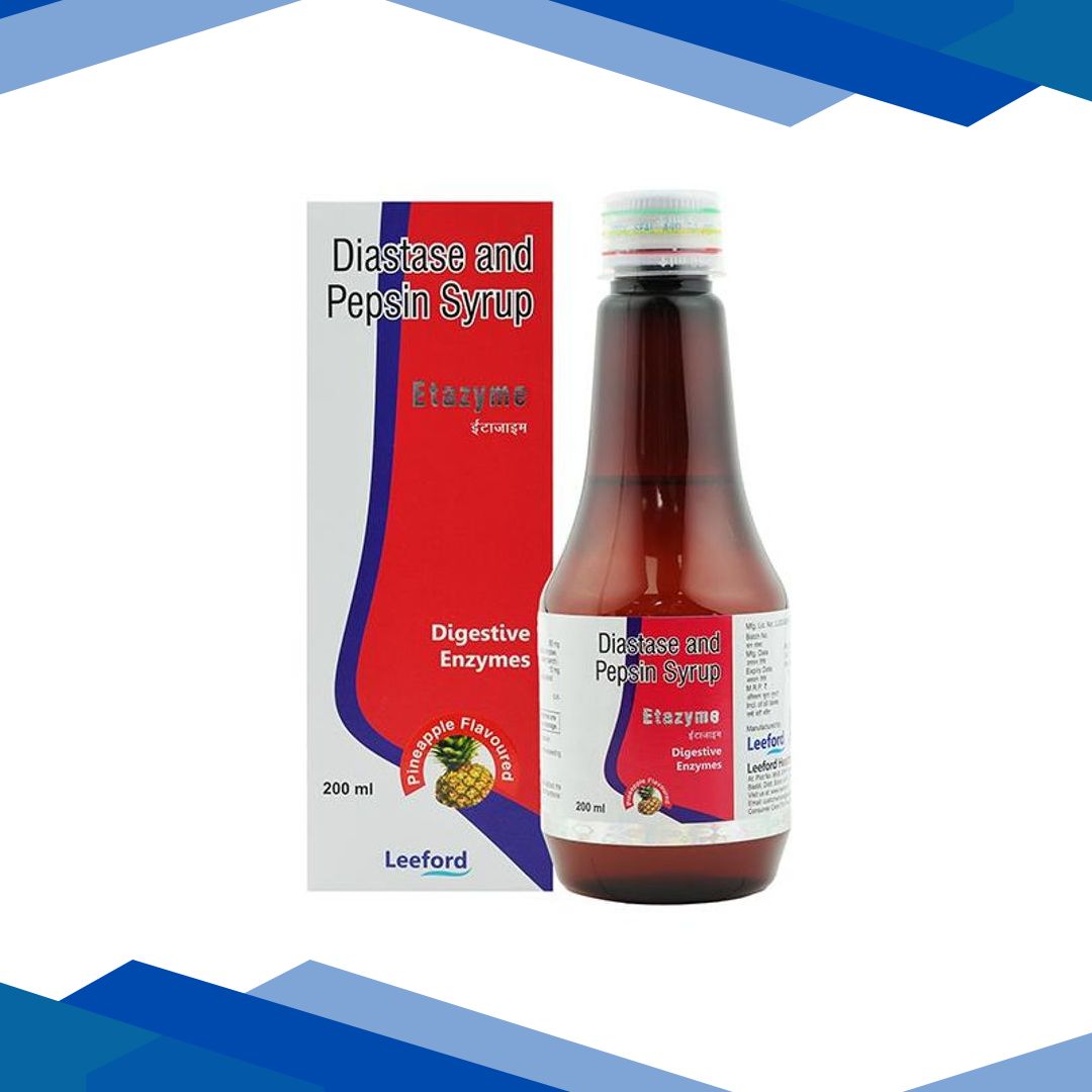Etazyme Pineapple Flavoured Syrup 200ml