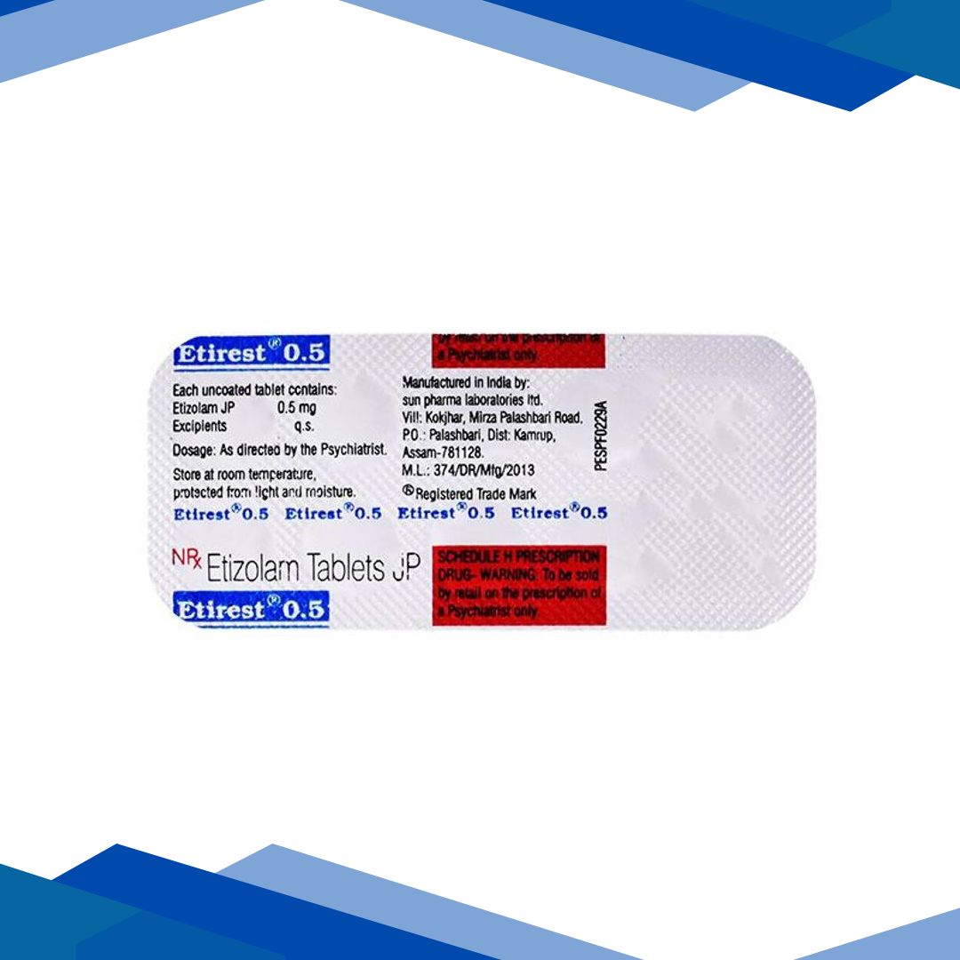 Etirest 0.5mg Tablet 10’S