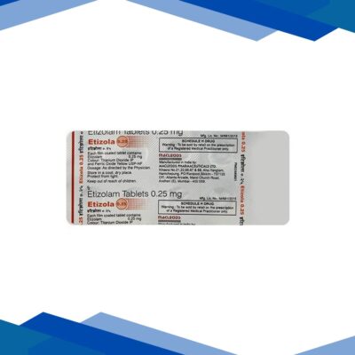 Etizola 0.25mg Tablet 10’S