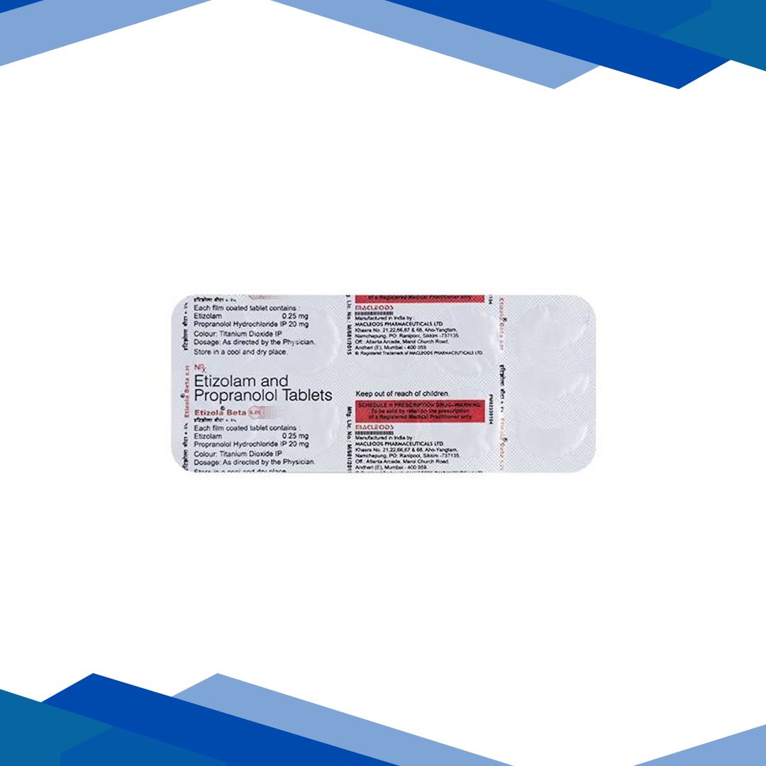 Etizola Beta 0.25mg Tablet 10’S