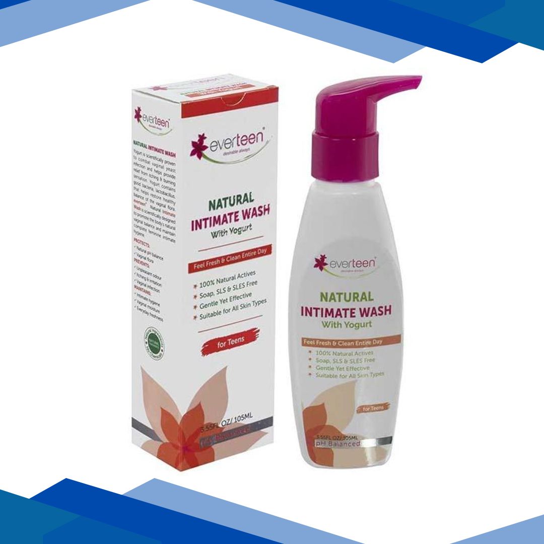 everteen Yogurt Natural Intimate Wash for Feminine Intimate Hygiene in Teens 105 ml