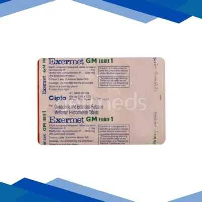 Exermet GM Forte 1mg Tablet 10’S