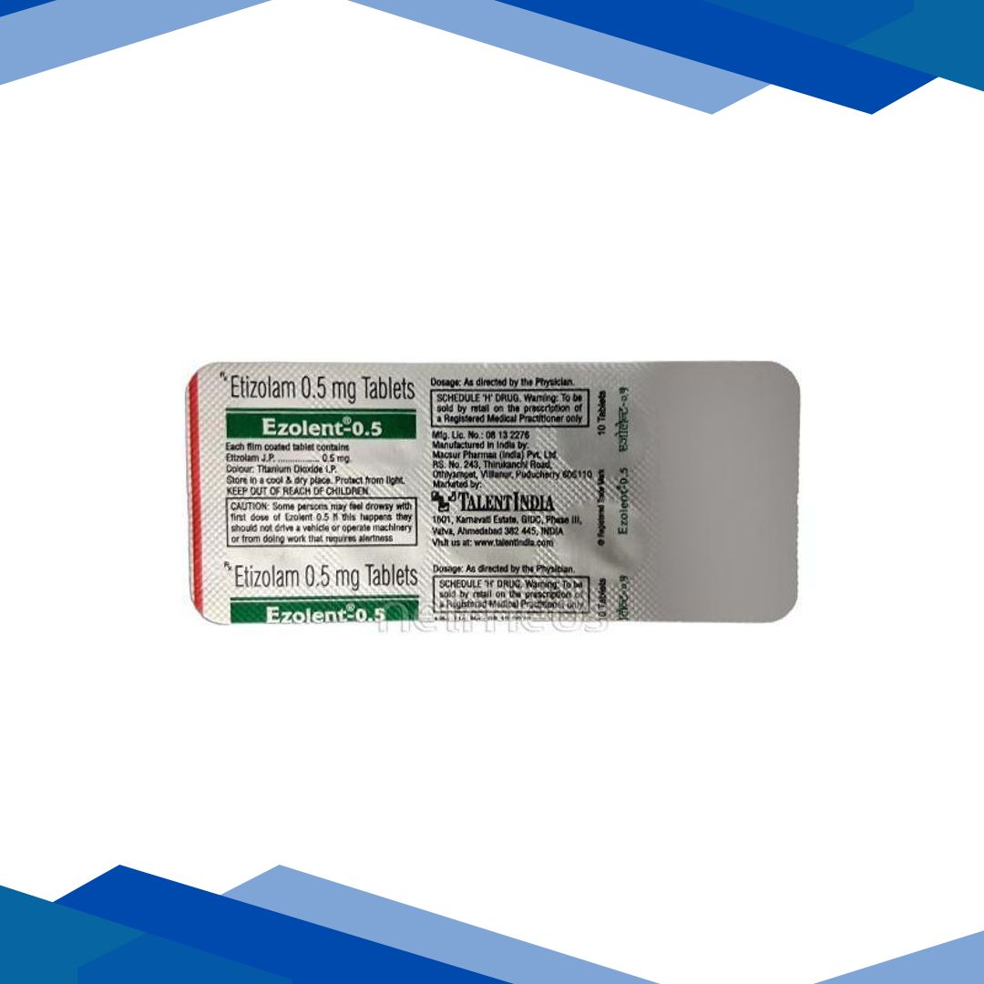 Ezolent 0.5mg Tablet 10’S