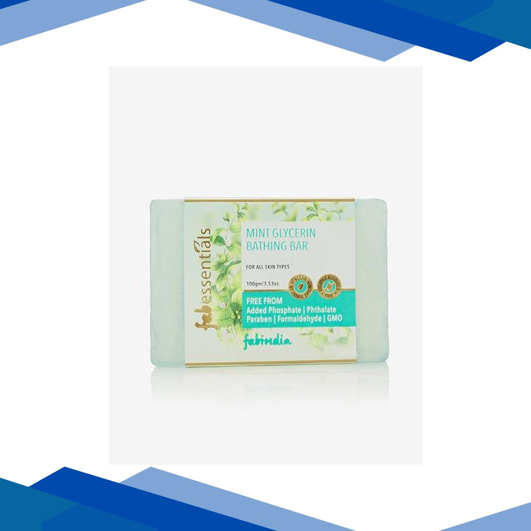 Fabessentials Mint Glycerin Bathing Bar 100 gm