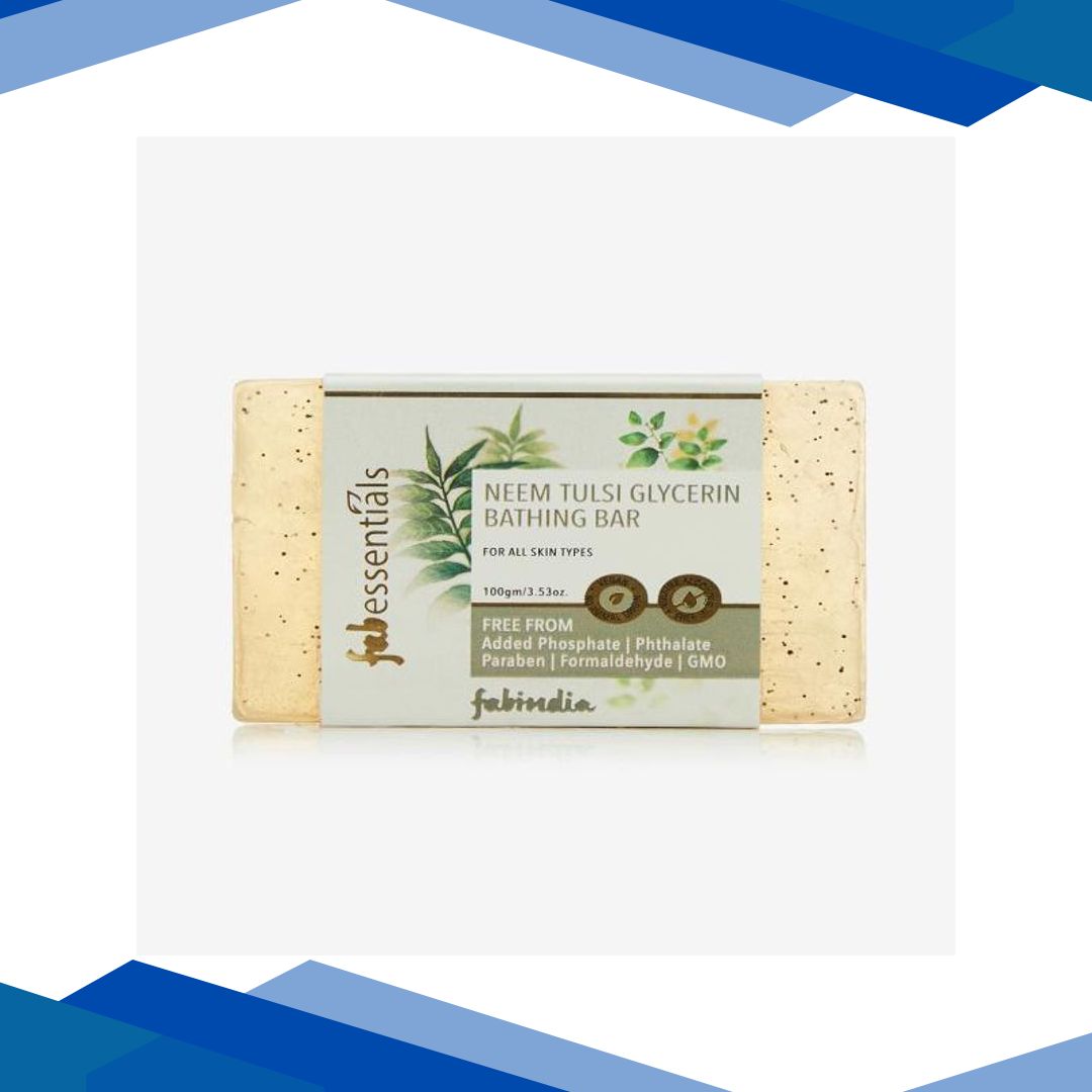 Fabessentials Neem Tulsi Glycerin Bathing Bar 100 gm