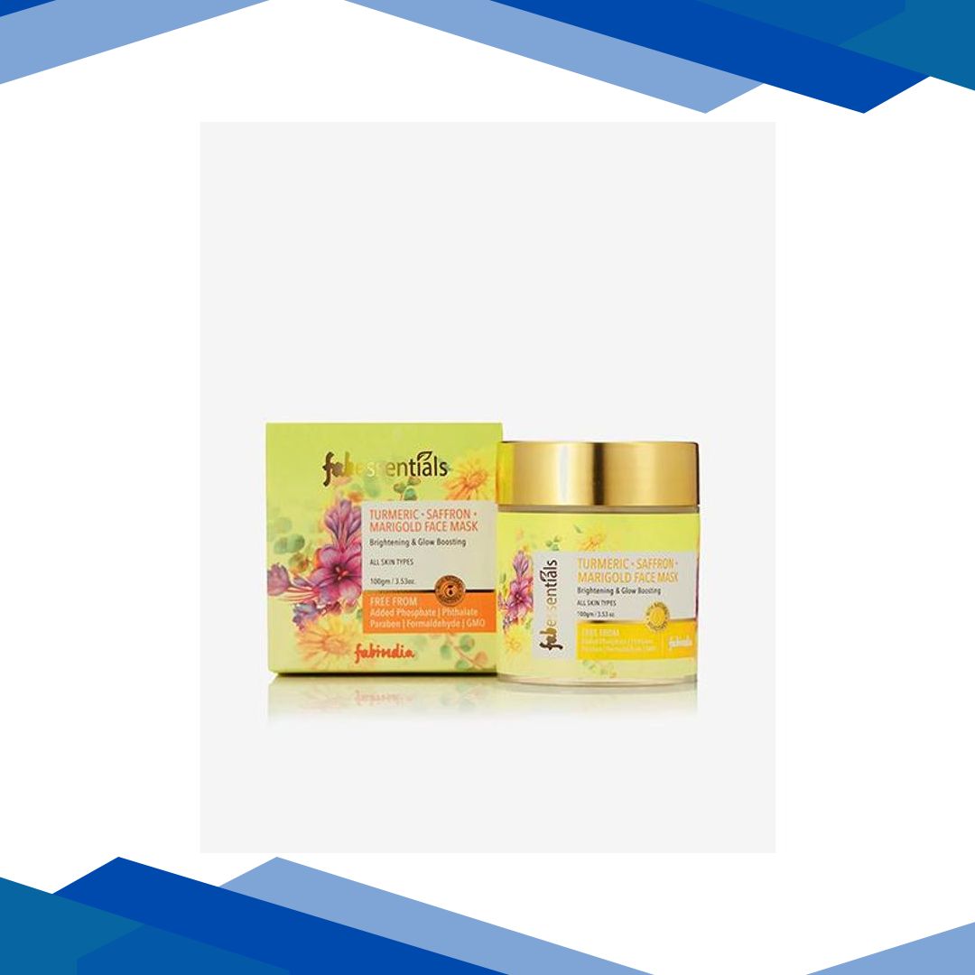 Fabessentials Turmeric Saffron Marigold Face Mask 100 gm