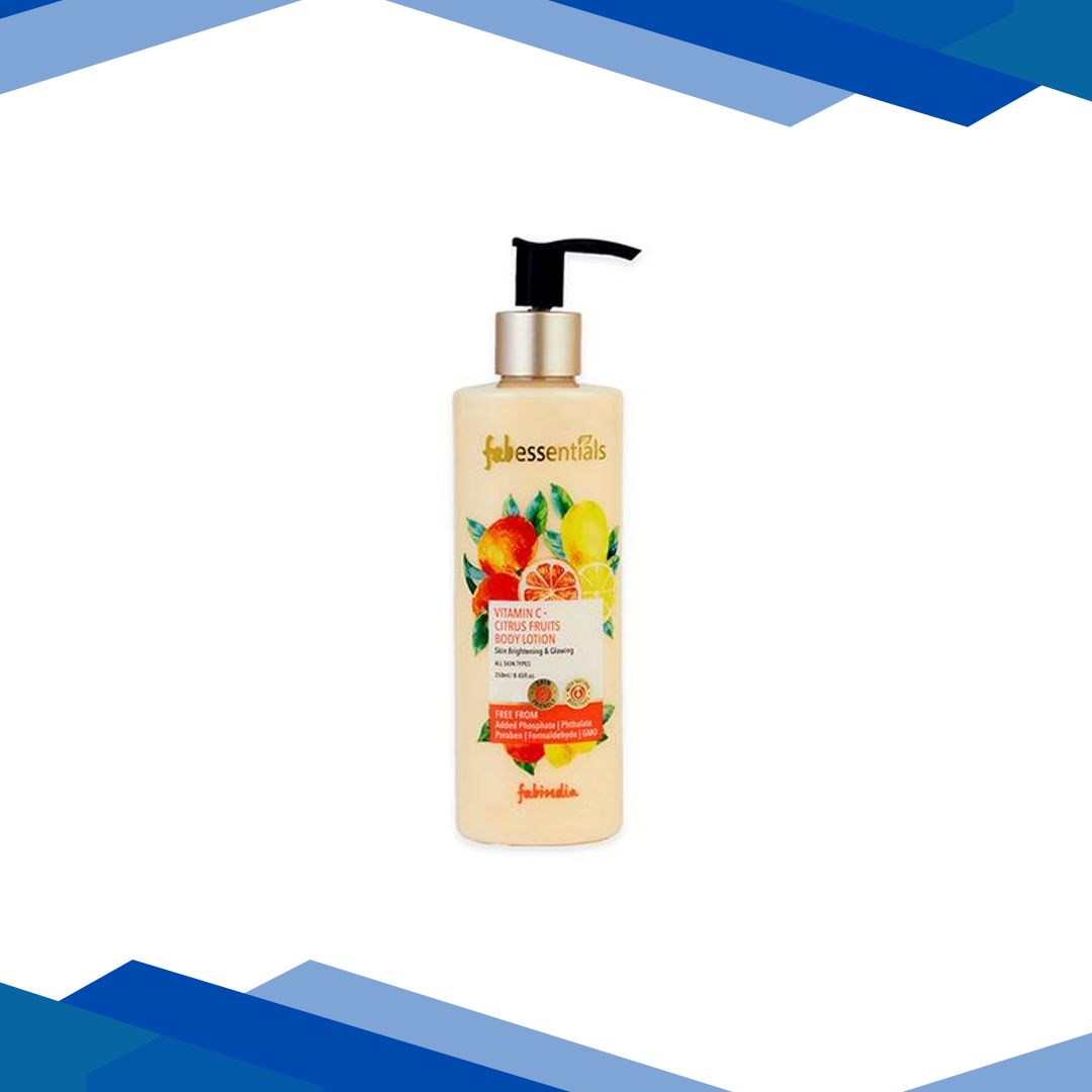 Fabessentials Vitamin C Citrus Fruits Body Lotion With Orange Oil, Lemon, Amla & Almond Oil 250 ml
