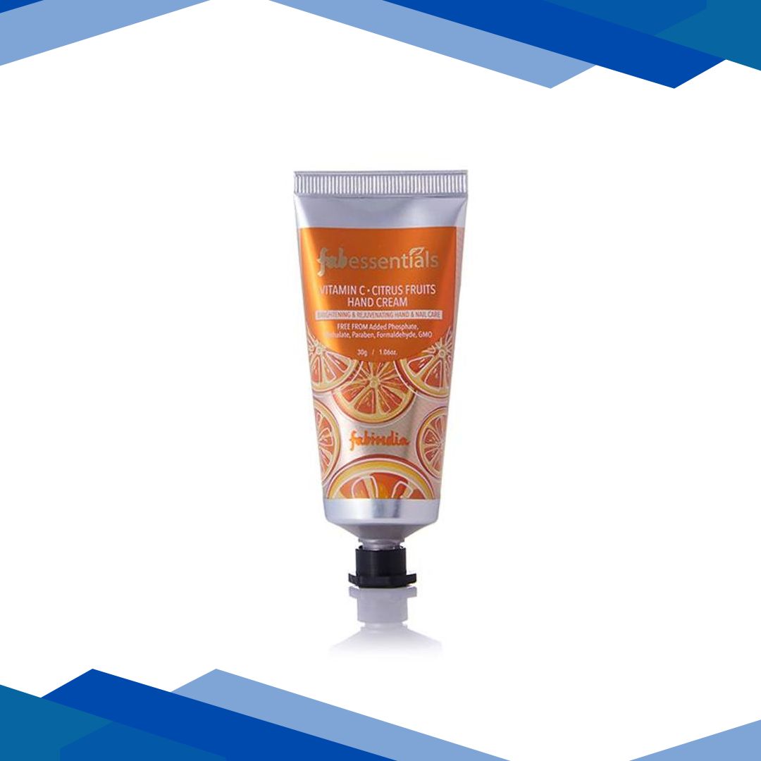 Fabessentials Vitamin C Citrus Fruits Hand Cream With Jojoba Seed Oil, Shea Butter 30 gm