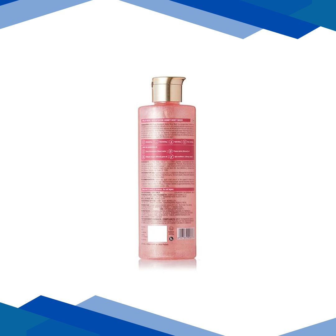 Fabessentials Wild Rose Wheatgerm Honey Body Wash With Almond Oil, Wheatgerm Oil 250 ml