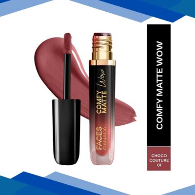Faces Canada Comfy Matte Wow Liquid Lipstick – Choco Couture 01 3.8 ml