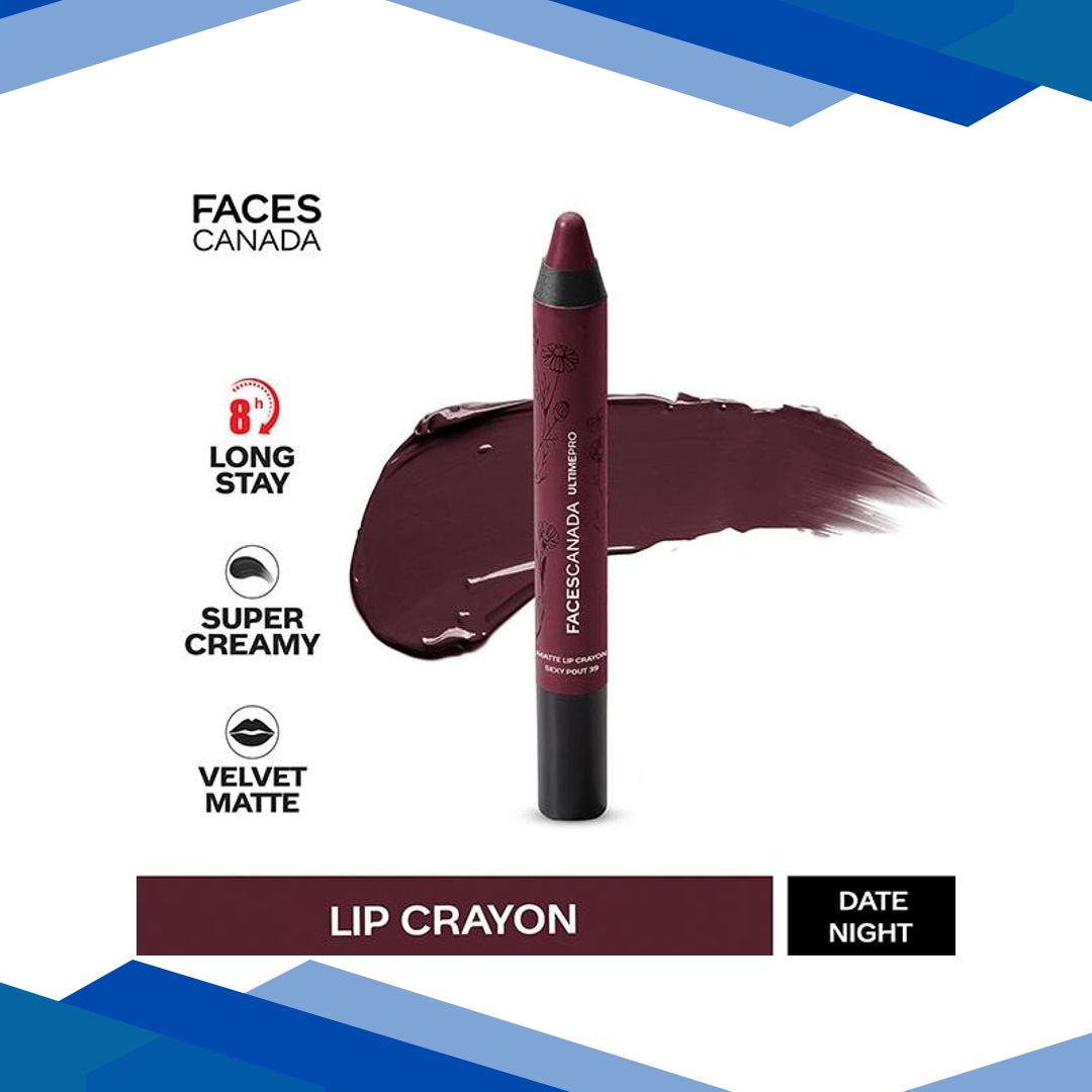 Faces Canada Ultime Pro Matte Lip Crayon Date Night 33 2.8 Gm