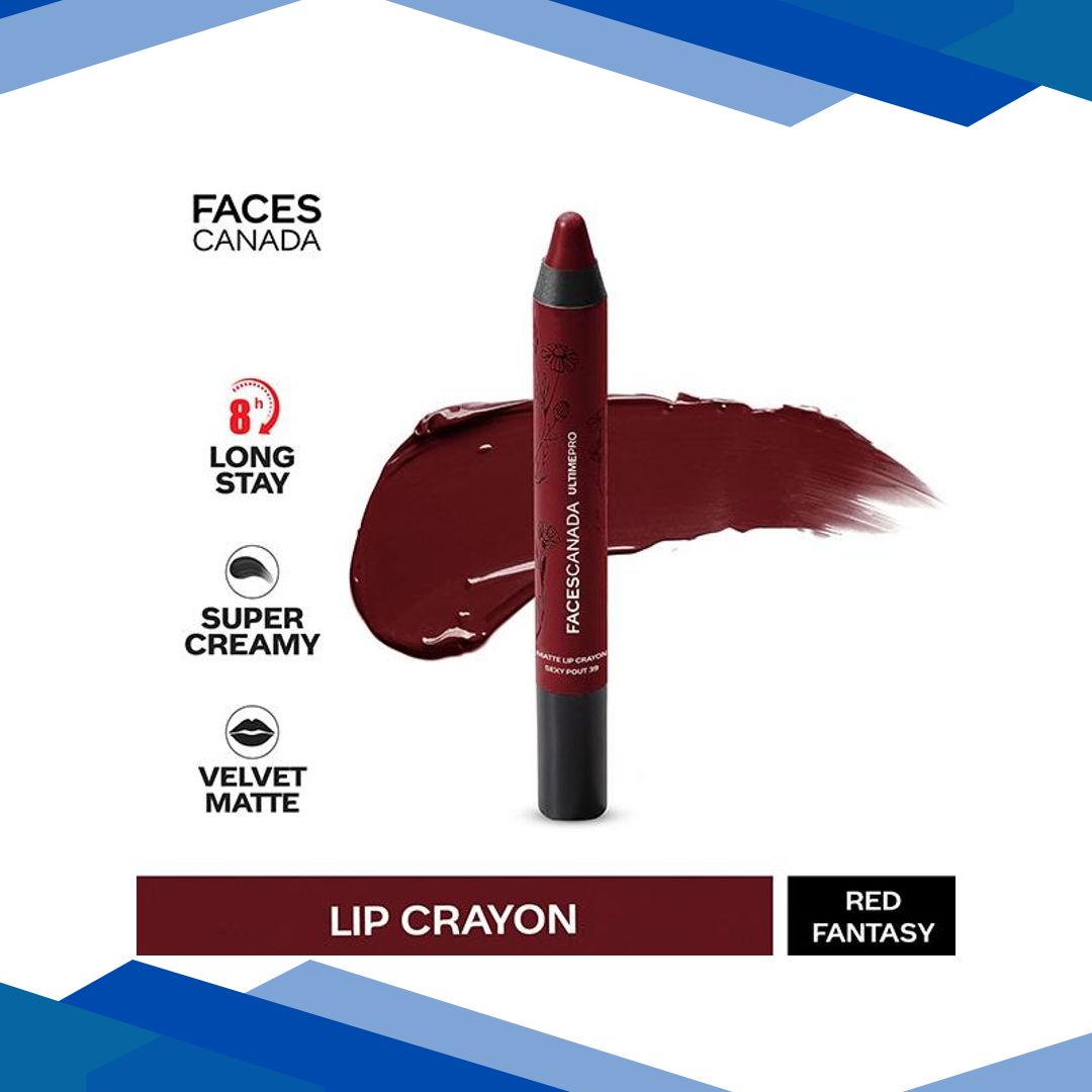 Faces Canada Ultime Pro Matte Lip Crayon Red Fantasy 19 2.8 Gm