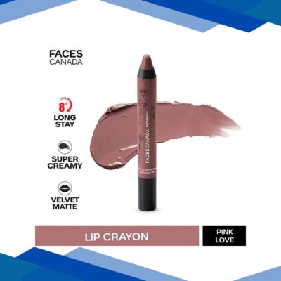 Facescanada Ultime Pro Matte Lip Crayon Pink Love 29 2.8 gm