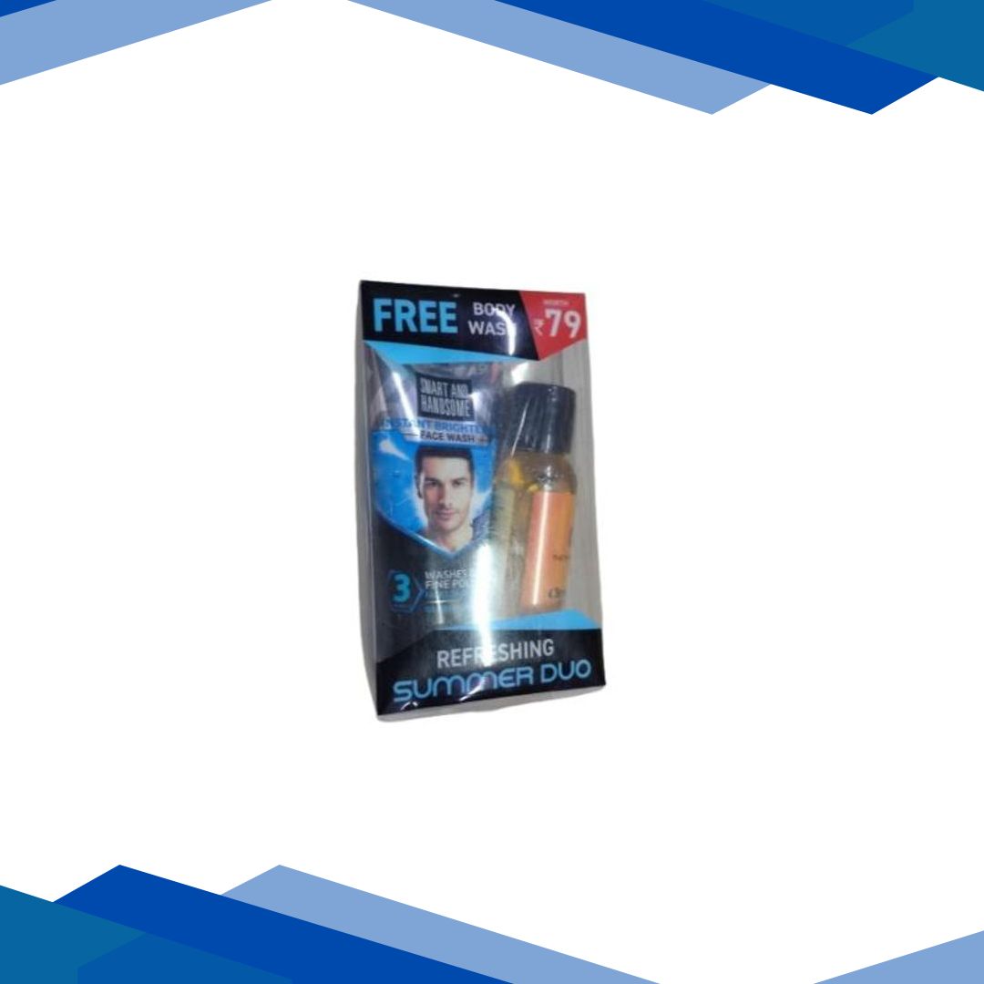 Fair and Handsome Instant Brightening Face Wash 50 g (Free body wash 50 ml worth Rs 79)