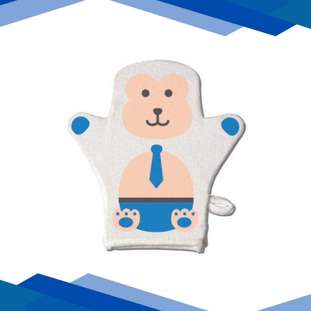 Farlin Baby Wash Mitten – Bear 1’s