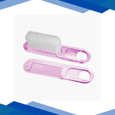 Farlin Comb & Brush Set (0+ Months) – Pink 1’s