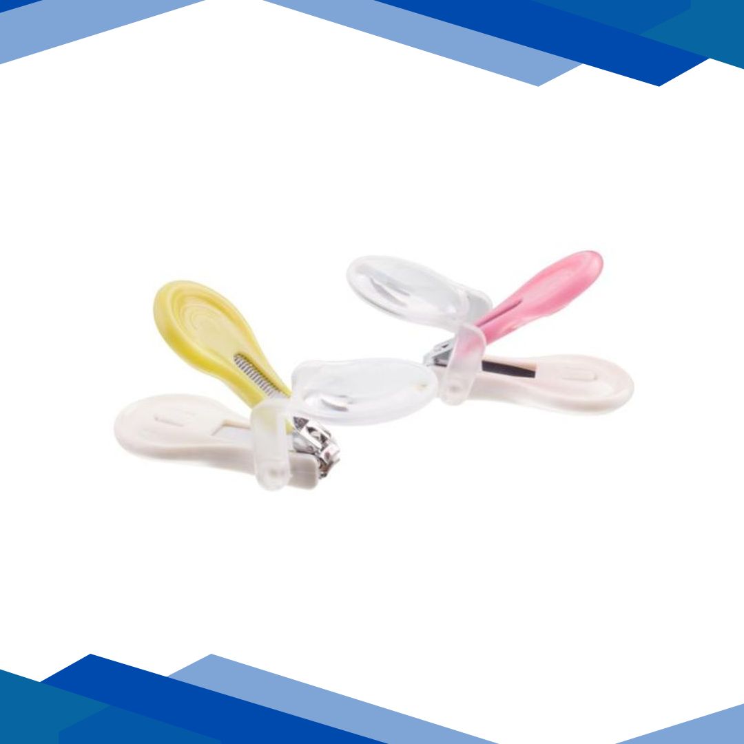 Farlin Deluxe Nail Clipper with Magnifier – Pink & Yellow 1’s