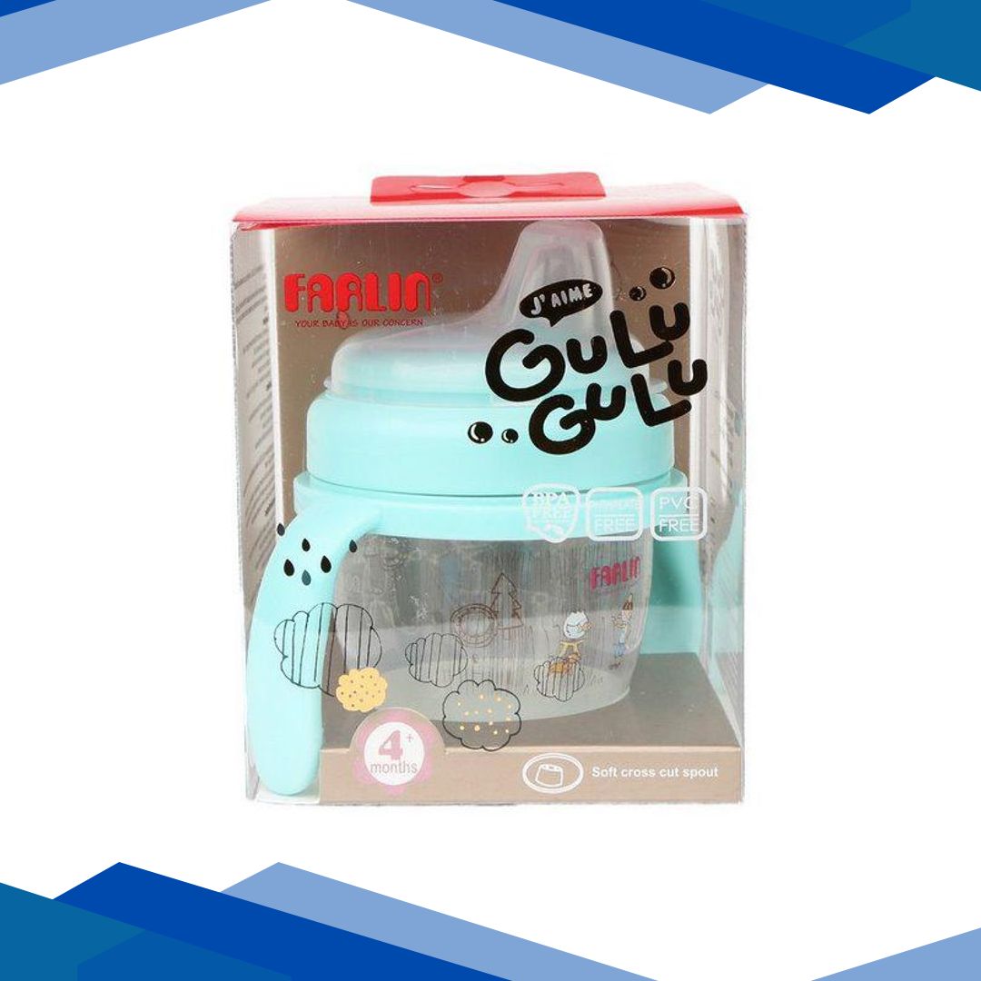 Farlin Gulu Gulu Spout Learner Cup – Blue 120 ml