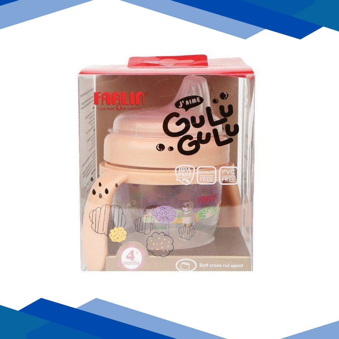 Farlin Gulu Gulu Spout Learner Cup – Brown 120’s