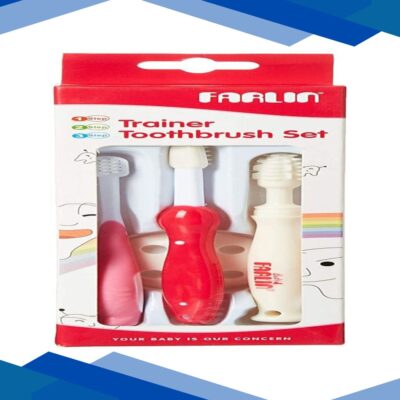 Farlin Trainer Toothbrush Set – Red