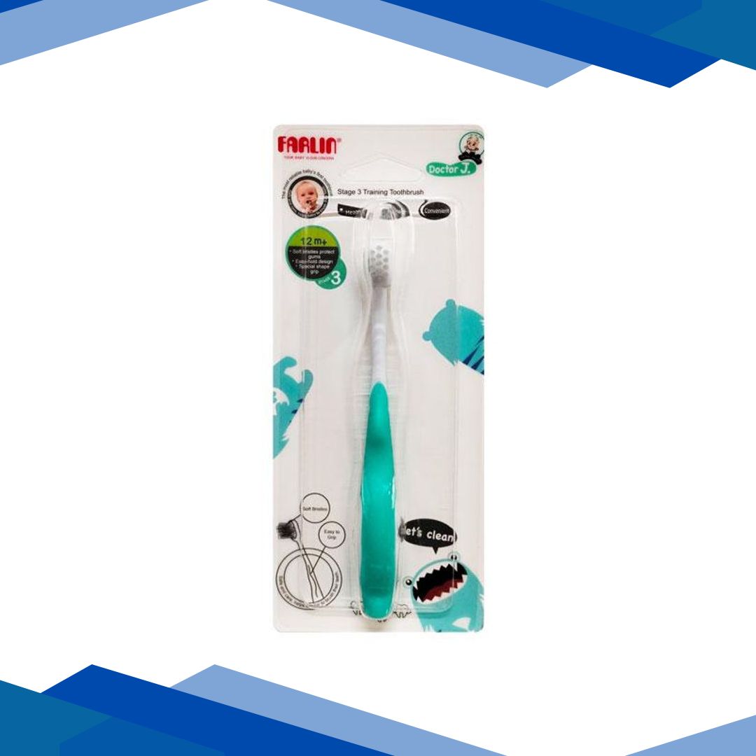 Farlin Training Toothbrush Stage 3 ( 12 M+ ) – Blue 1’s
