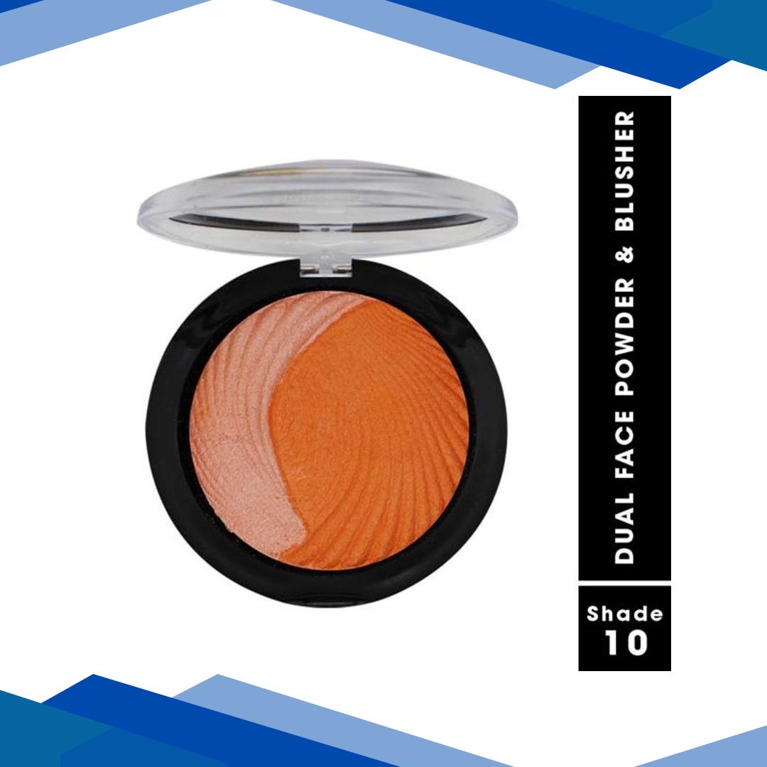 Fashion Colour Dual Face Powder & Blusher, Shade 10 7.5 gm