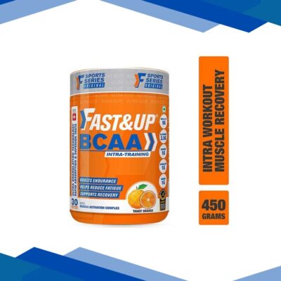 Fast&Up BCAA Supplement Powder – Orange Flavour 450 gm