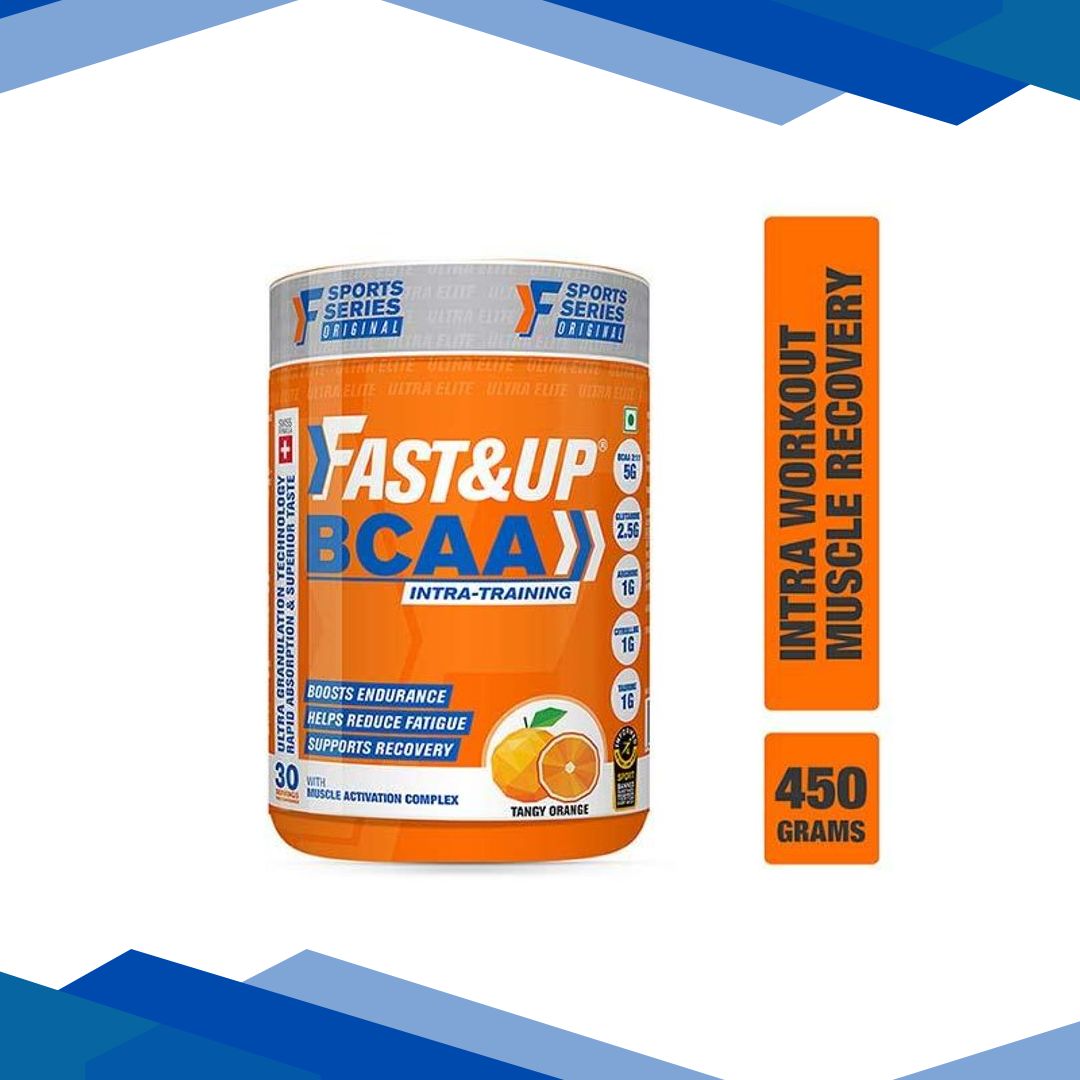 Fast&Up BCAA Supplement Powder – Orange Flavour 450 gm
