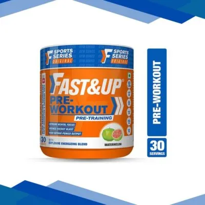 Fast&Up Pre-Workout Advanced Supplement Powder – Watermelon Flavour 300 g