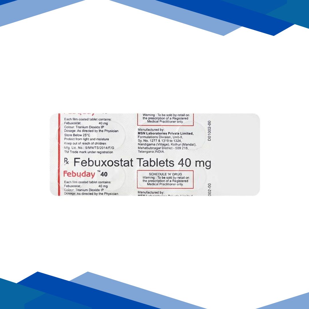 Febuday 40mg Tablet 10’S