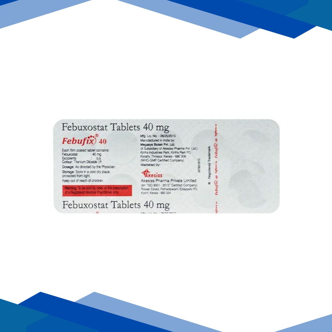 Febufix 40mg Tablet 10’S